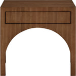 August Oak Veneer Nightstand in Walnut