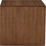 August Oak Veneer Nightstand in Walnut