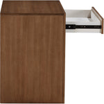 August Oak Veneer Nightstand in Walnut