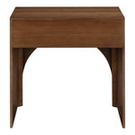 August Oak Veneer Nightstand in Walnut
