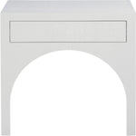 August Oak Veneer Nightstand in White