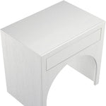 August Oak Veneer Nightstand in White