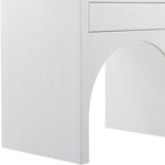 August Oak Veneer Nightstand in White