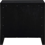 Fairfax Solid Wood And Oak Veneer Nightstand in Black