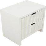 Fairfax Solid Wood And Oak Veneer Nightstand in Cream