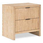 Fairfax Solid Wood And Oak Veneer Nightstand in Natural
