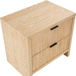 Fairfax Solid Wood And Oak Veneer Nightstand in Natural