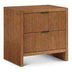 Fairfax Solid Wood And Oak Veneer Nightstand in Walnut