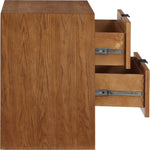 Fairfax Solid Wood And Oak Veneer Nightstand in Walnut