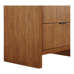 Fairfax Solid Wood And Oak Veneer Nightstand in Walnut