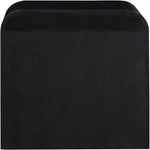 Fluted Solid Wood And Oak Veneer Nightstand in Black