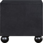 Kent Ash Wood Nightstand in Black
