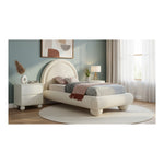 Kent Ash Wood Nightstand in Cream