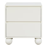 Kent Ash Wood Nightstand in Cream