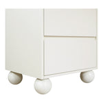 Kent Ash Wood Nightstand in Cream
