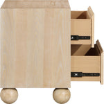 Kent Ash Wood Nightstand in Natural