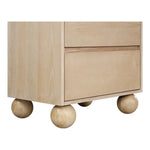 Kent Ash Wood Nightstand in Natural