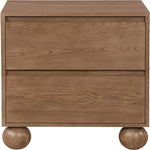 Kent Ash Wood Nightstand in Walnut