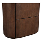 Everett Oak Veneer Nightstand in Brown