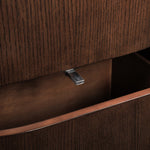 Everett Oak Veneer Nightstand in Brown