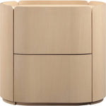 Everett Oak Veneer Nightstand in Natural