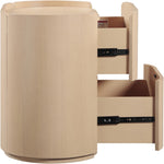 Everett Oak Veneer Nightstand in Natural