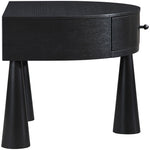 Oasis Acacia Veneer And Solid Wood Night Stand in Black