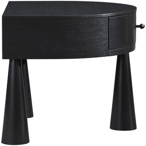 Oasis Acacia Veneer And Solid Wood Night Stand in Black