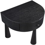Oasis Acacia Veneer And Solid Wood Night Stand in Black