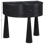 Oasis Acacia Veneer And Solid Wood Night Stand in Black