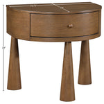Oasis Acacia Veneer And Solid Wood Night Stand in Brown