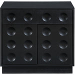 Compass Oak Veneer Nightstand in Black