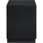 Compass Oak Veneer Nightstand in Black