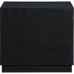 Compass Oak Veneer Nightstand in Black