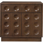 Compass Oak Veneer Nightstand in Brown