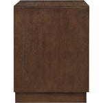 Compass Oak Veneer Nightstand in Brown
