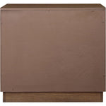 Compass Oak Veneer Nightstand in Brown