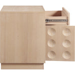 Compass Oak Veneer Nightstand in Natural