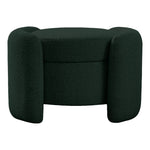 Horizon Boucle Fabric Upholstered Ottoman in Green