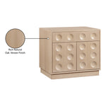 Compass Oak Veneer Nightstand in Natural
