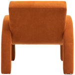 Corduroy Fabric Upholstered Accent Chair in Cognac