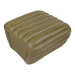 Vega Vegan Leather Upholstered Ottoman in Olive