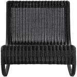 Antigua Wicker Outdoor Patio Rocking Chair in Black