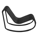 Antigua Wicker Outdoor Patio Rocking Chair in Black