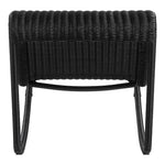 Antigua Wicker Outdoor Patio Rocking Chair in Black