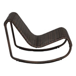 Antigua Wicker Outdoor Patio Rocking Chair in Brown