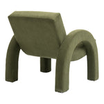 Corduroy Fabric Upholstered Accent Chair in Green