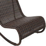 Antigua Wicker Outdoor Patio Rocking Chair in Brown