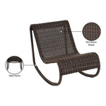 Antigua Wicker Outdoor Patio Rocking Chair in Brown