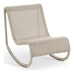Antigua Wicker Outdoor Patio Rocking Chair in Cream